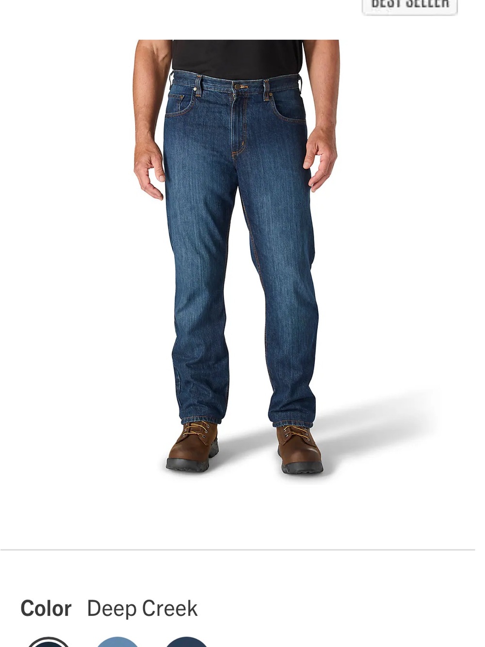 Carhartt Men's Deep Creek Blue Relaxed Jeans